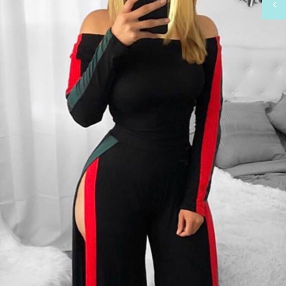 OFF THE SHOULDER JUMPSUIT